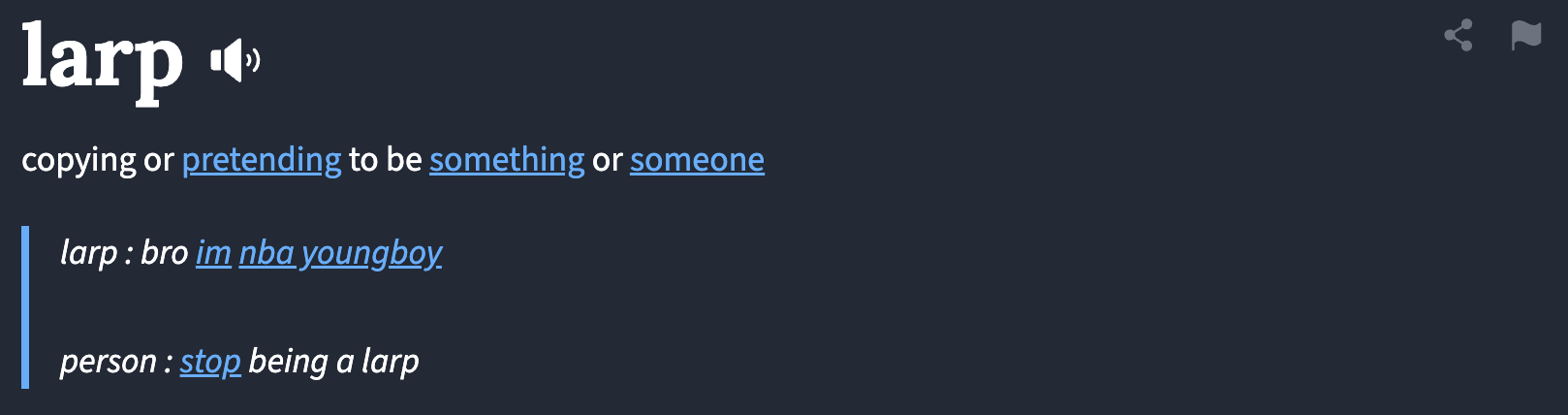 larping urban dict
