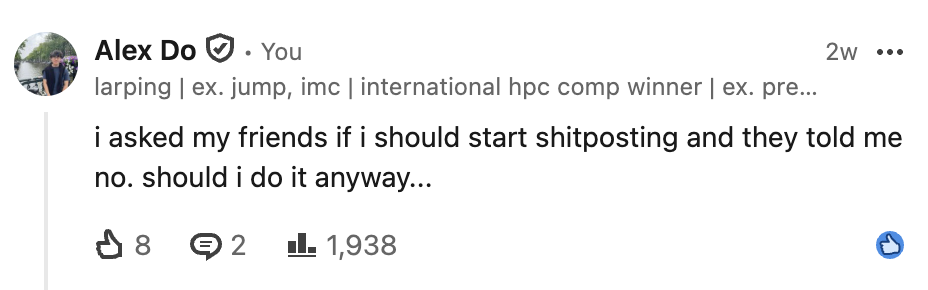 Larping on LinkedIn